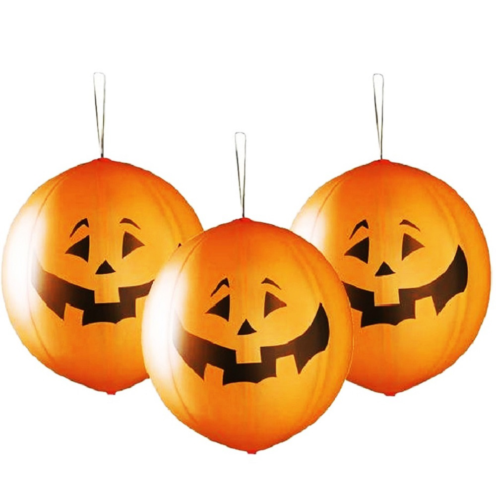 Set 3 baloane cu Dovleci de Halloween, 43 cm