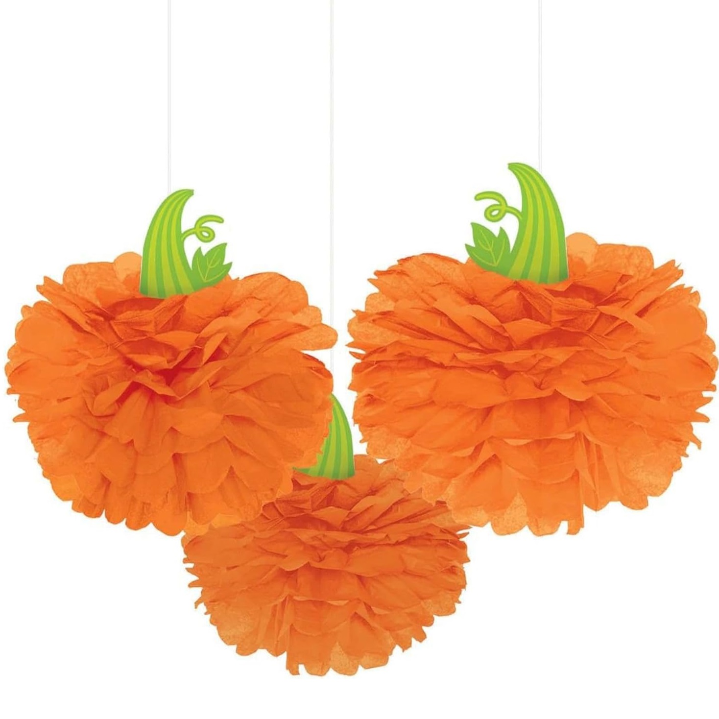 Set 3 decoratiuni, Dovleac, 40 cm - imagine 2