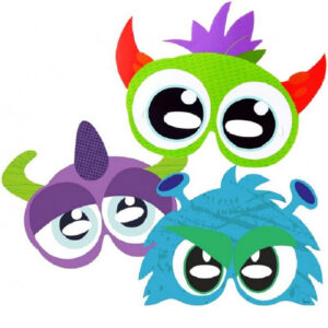 Set 3 Masti Party, Funny Monsters