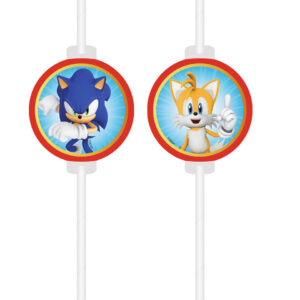Set 4 paie de hartie, Sonic & Tails, 22 cm
