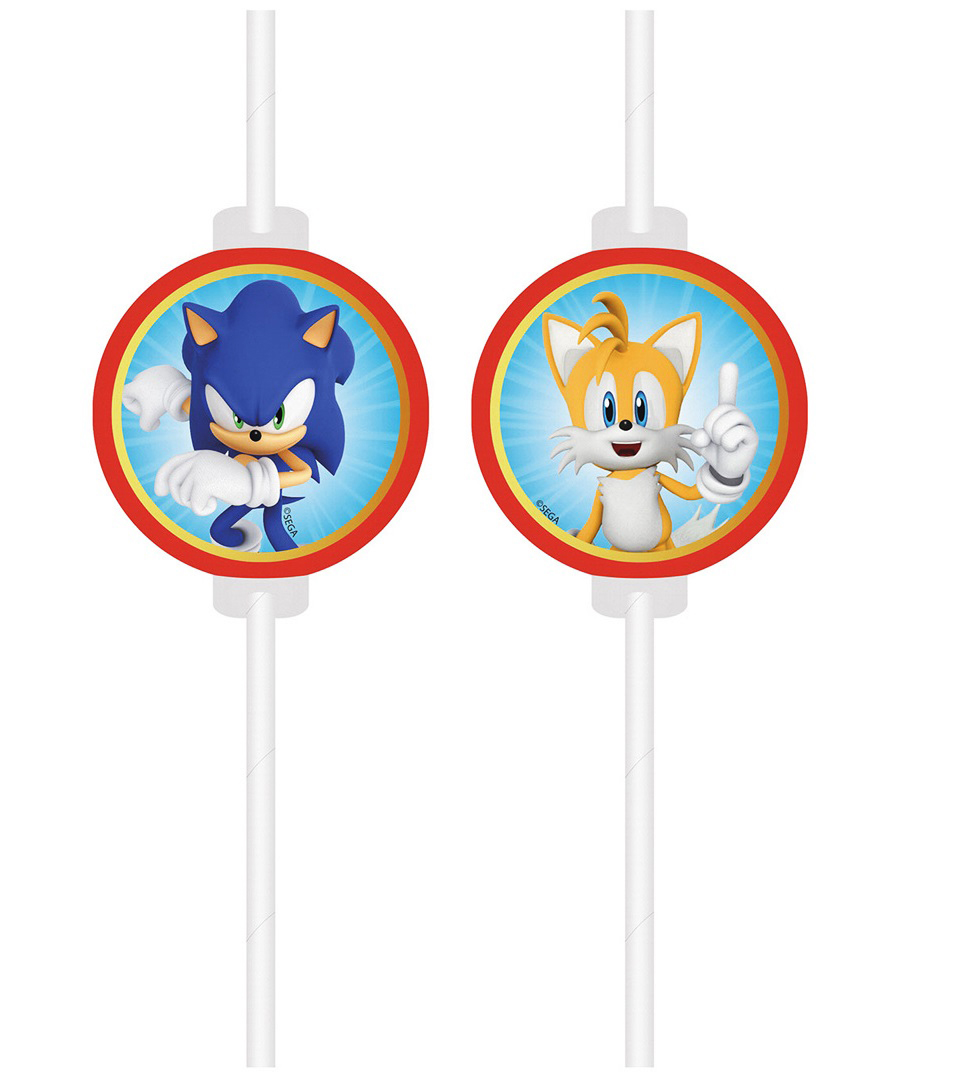 Set 4 paie de hartie, Sonic & Tails, 22 cm