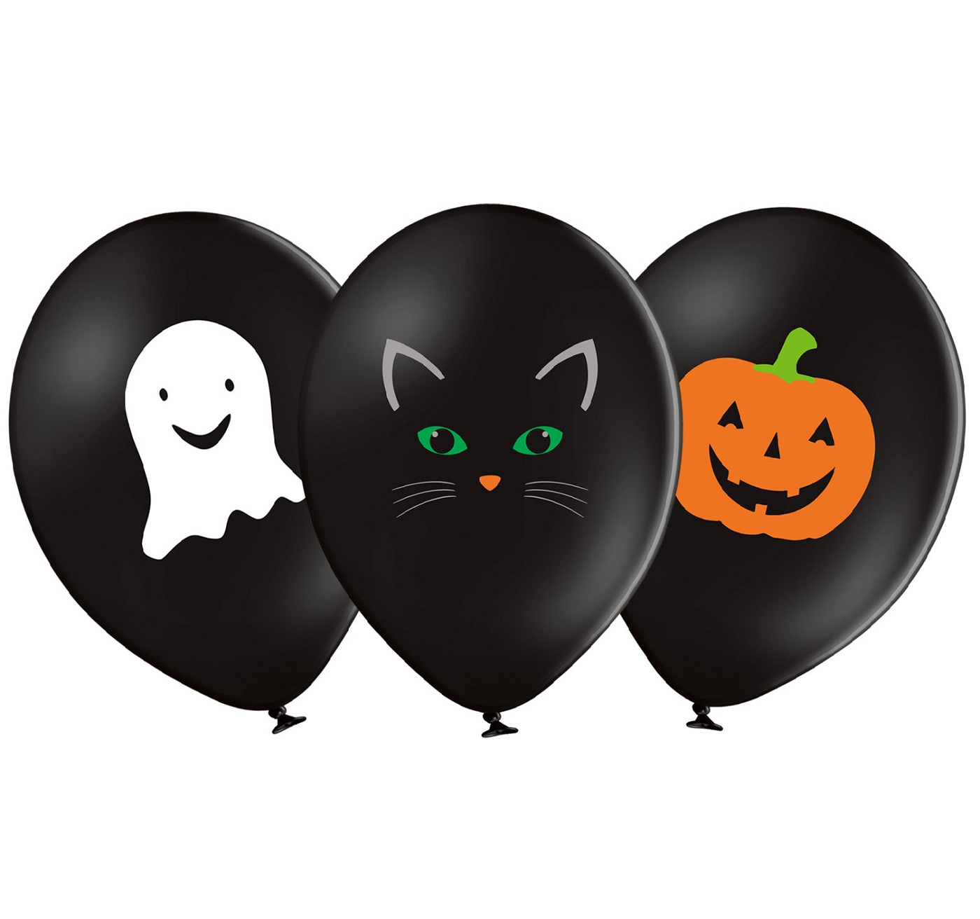 Set 6 baloane Funny friends Halloween, 37 cm - imagine 2
