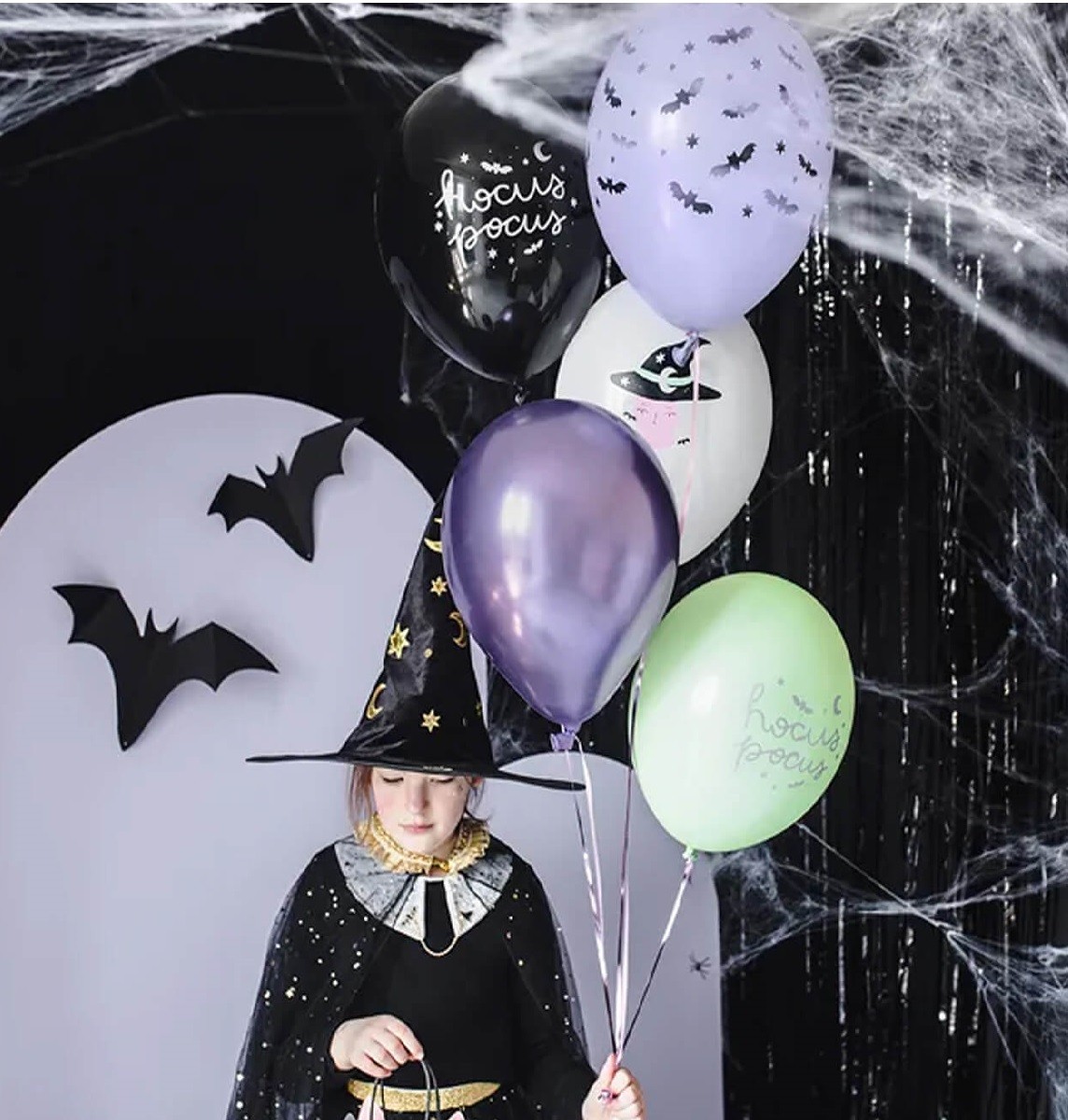 Set 6 baloane asortate, Hocus Pocus, 30 cm - imagine 2