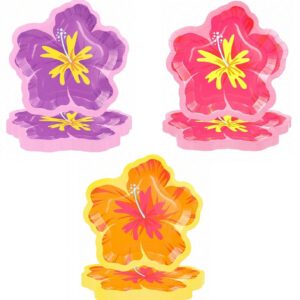 Set 6 farfurii Flori tropicale Summer party, 22 x 22 cm