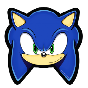 Set 6 masti de petrecere Ariciul Sonic, 22 x 18 cm