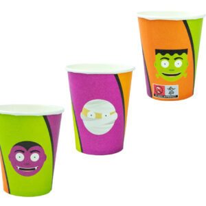 Set 6 pahare Funny Halloween, carton, 250 ml