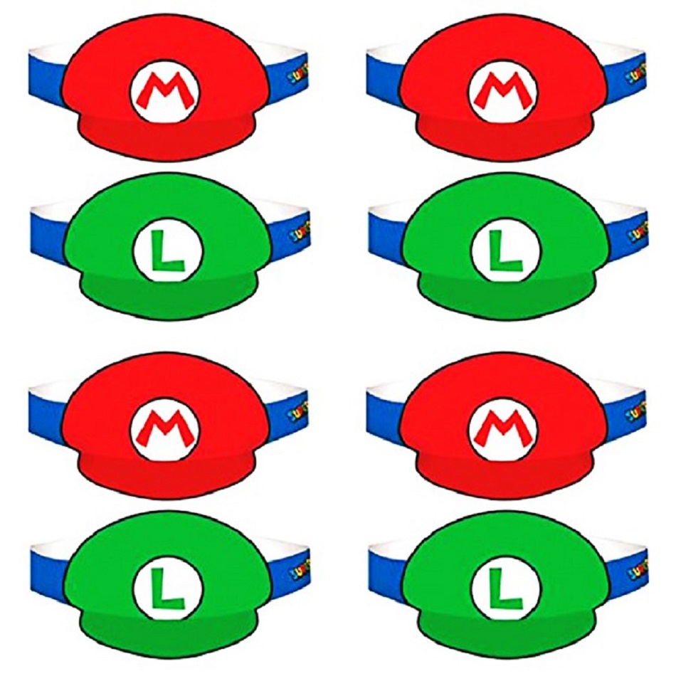 Set 8 Palarii petrecere Super Mario - imagine 3