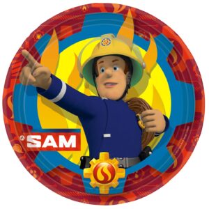Set 8 farfurii Pompier Sam, 23 cm