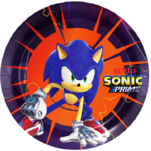 Set 8 farfurii desert, Sonic Prime, 18 cm
