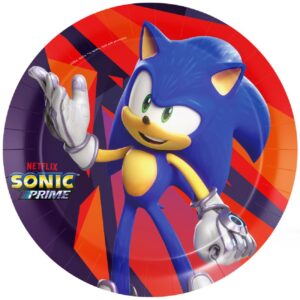 Set 8 farfurii Sonic Prime, 23 cm