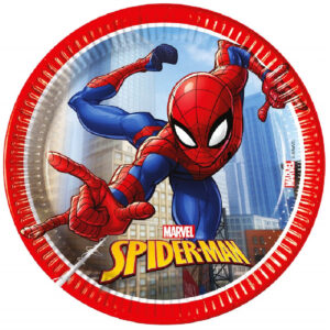 Set 8 farfurii Spiderman Hero, 20 cm