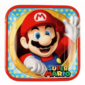 Set 8 farfurii Super Mario Bros, 23 cm