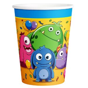 Set 8 pahare Funny Monsters, 250 ml