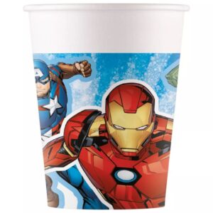Set 8 pahare Party Avengers, 200 ml