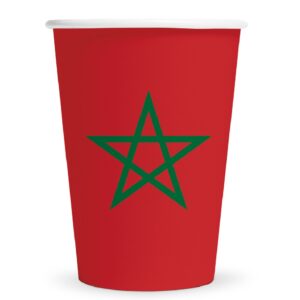 Set 8 pahare Steag Maroc, 210 ml