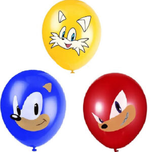 Set 3 baloane Sonic si prietenii, 28 cm