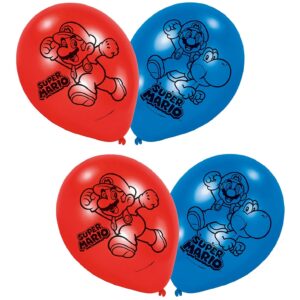 Set 6 baloane Mario si Yoshi, 23 cm