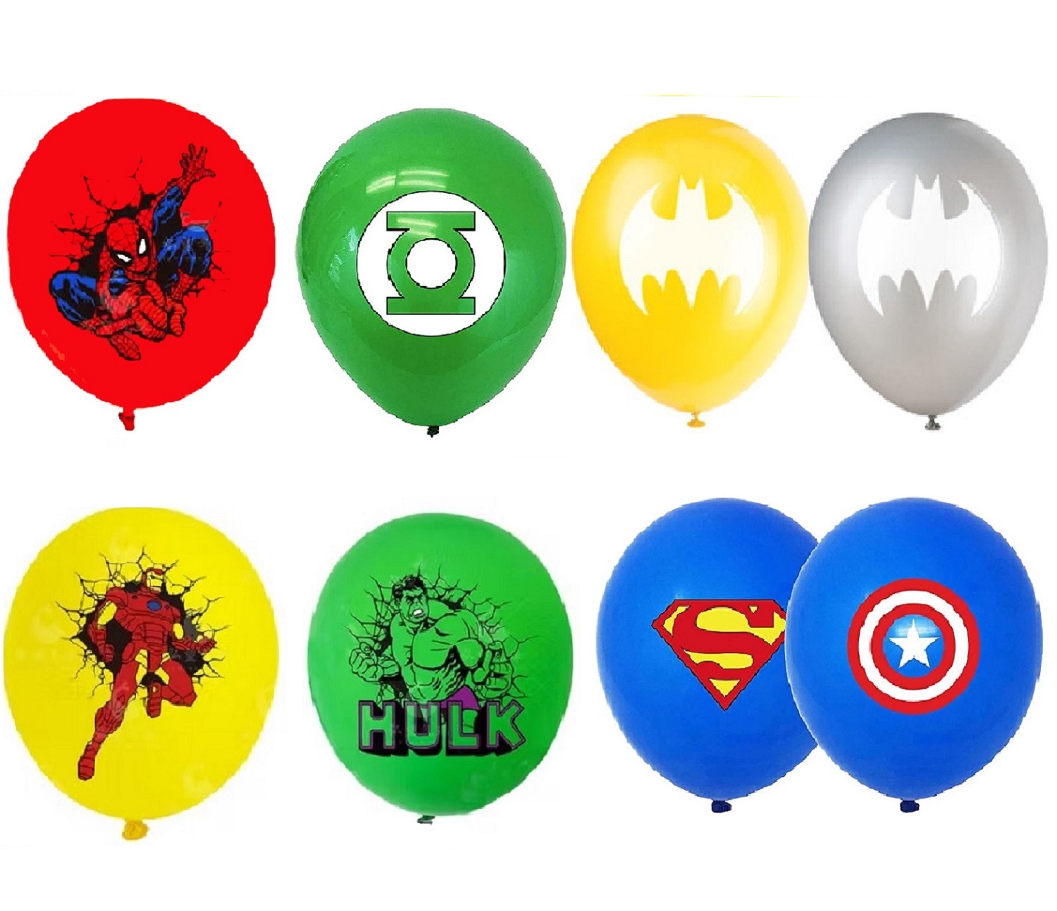 Set 10 baloane Supereroi, 30 cm