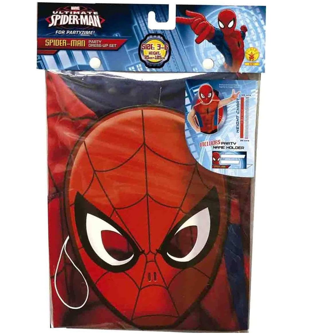 Set Spiderman, tricou si masca, copii 3-7 ani - imagine 3