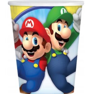 Set 8 pahare Super Mario, 250 ml