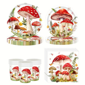 Set Petrecere cu Ciupercute, 8 persoane