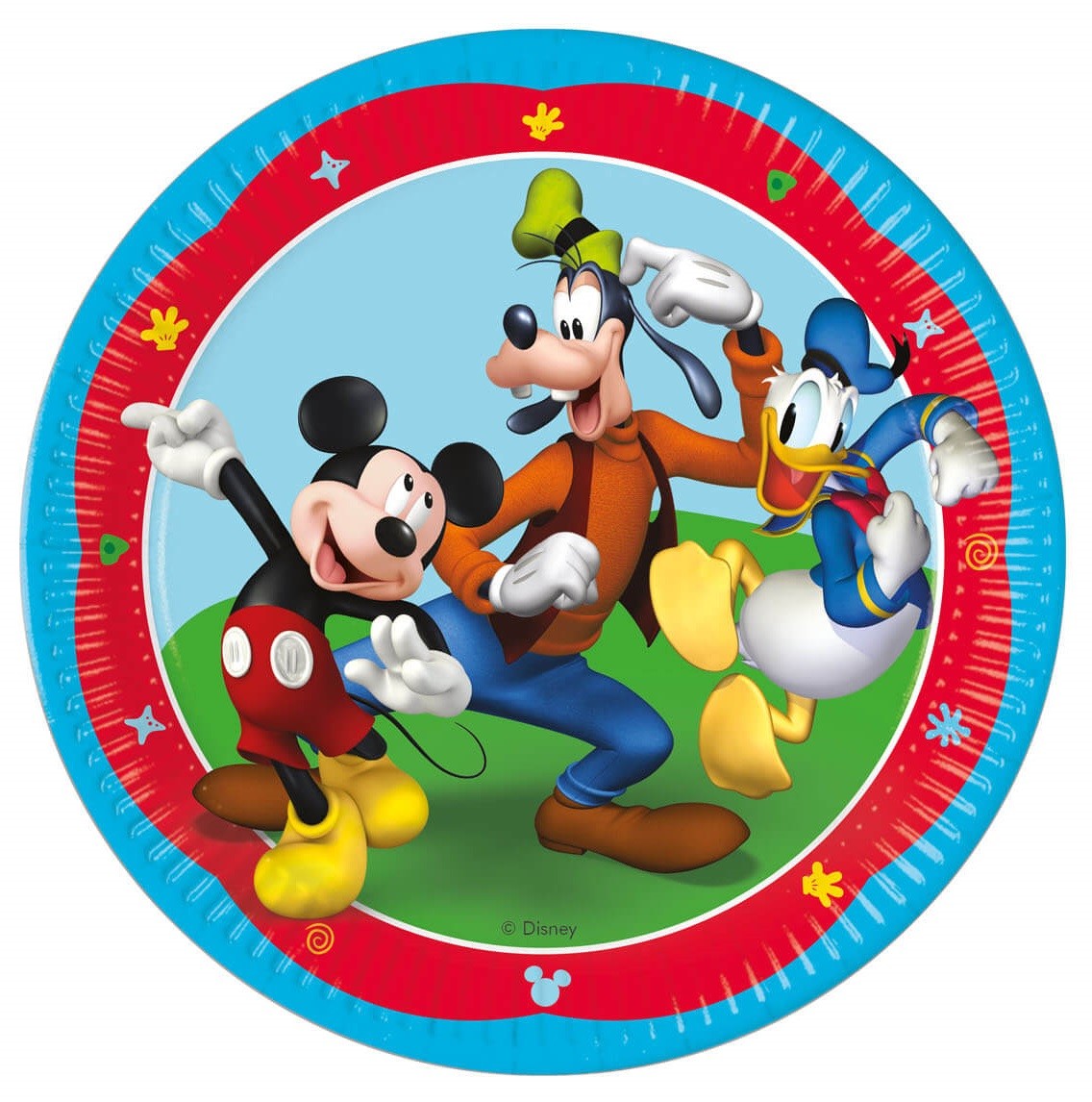 Set 8 farfurii Mickey Mouse si Prietenii, 23 cm