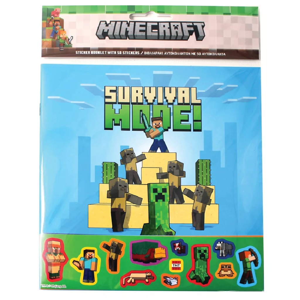 Album 50 autocolante Minecraft