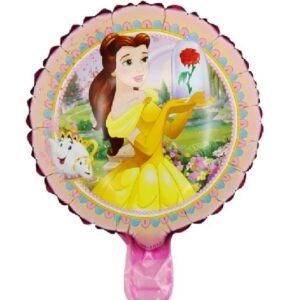 Balon folie Printesa Belle, rotund, 24 cm