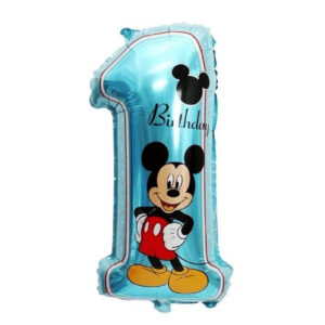Balon folie Cifra 1, Mickey Mouse, 73 x 38 cm