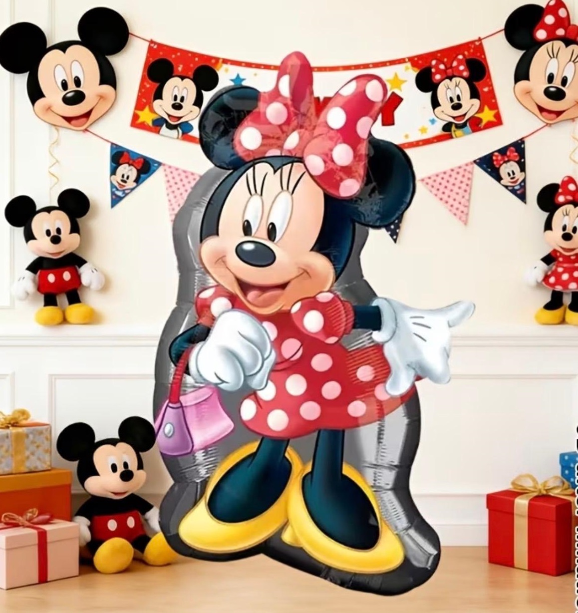 Balon folie, Minnie Mouse, 77 x 49 cm - imagine 2