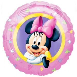 Balon folie, Minnie Mouse, roz, 43 cm