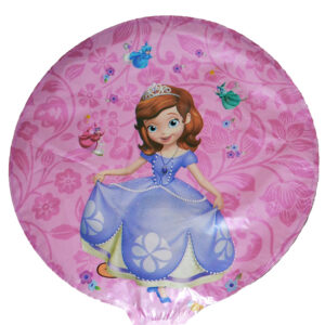 Balon folie, Printesa Sofia, roz, 24 cm