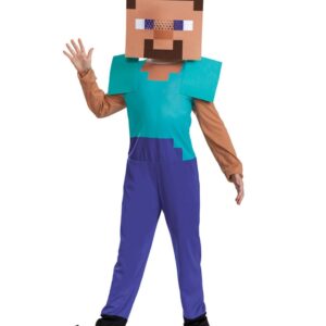 Costum Minecraft Steve, copii 5-9 ani