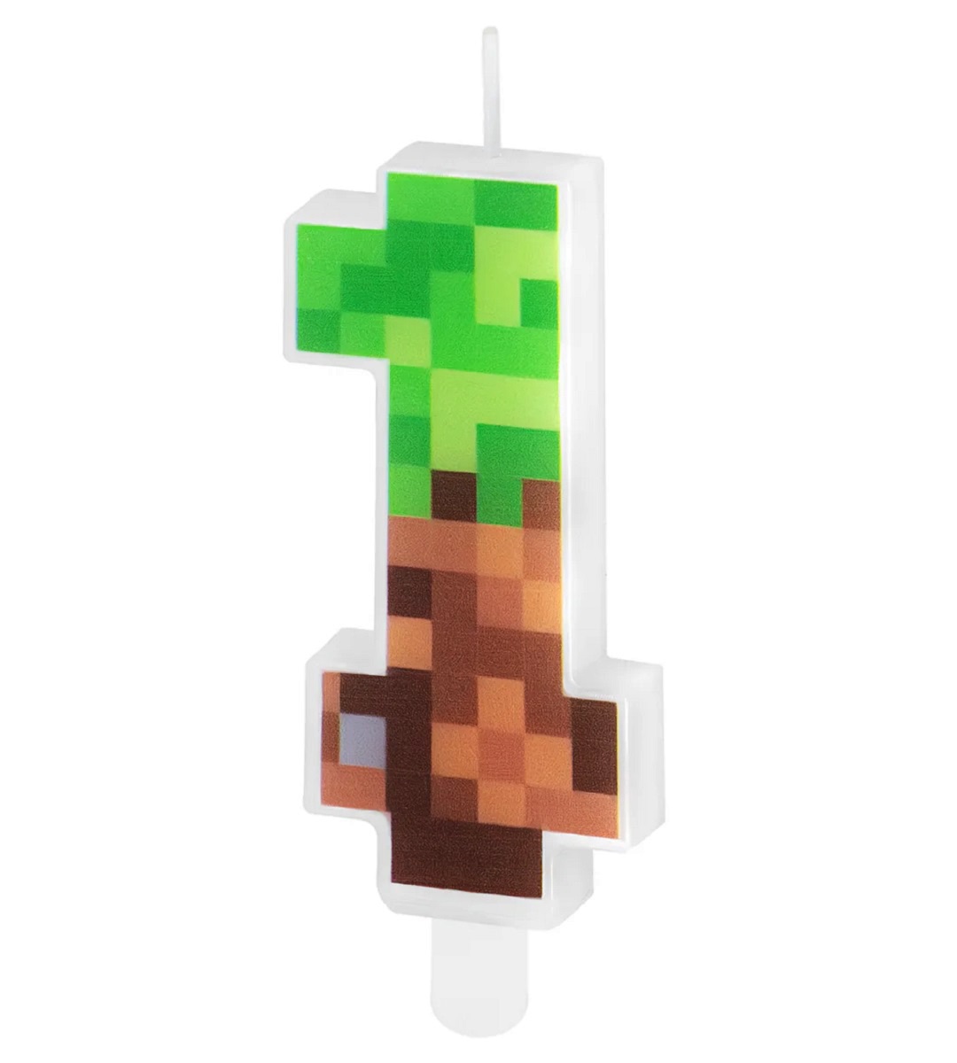 Lumanare tort Minecraft Pixels, Cifra 1