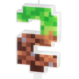 Lumanare tort Minecraft Pixels, Cifra 2