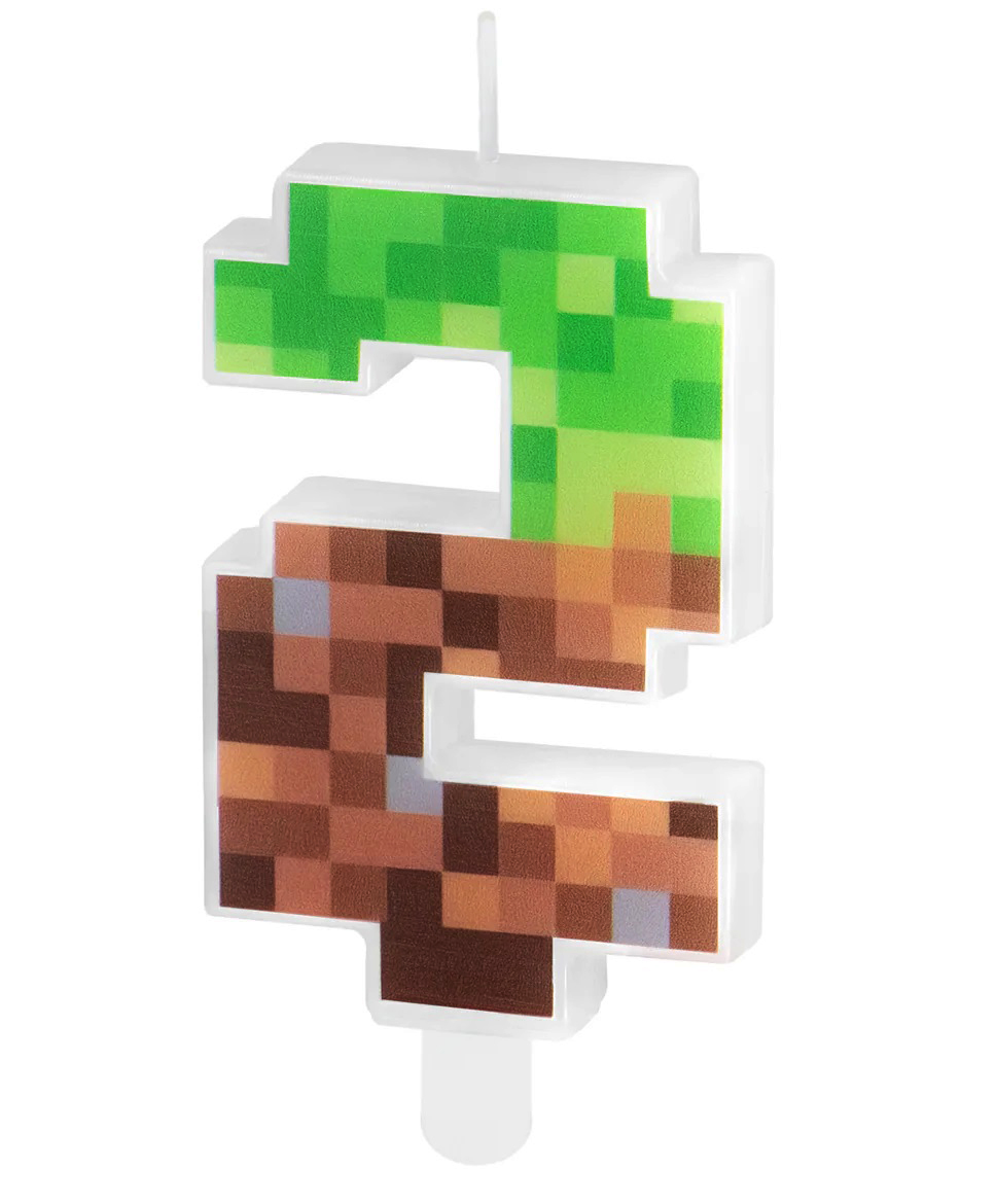 Lumanare tort Minecraft Pixels, Cifra 2