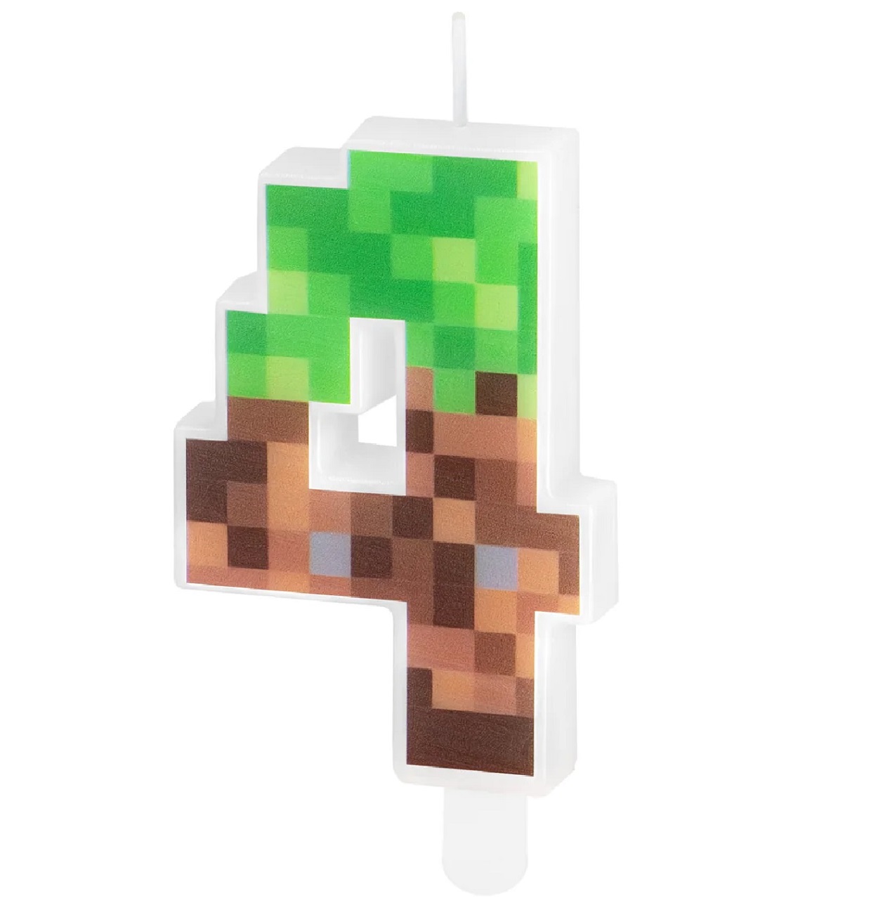 Lumanare tort Minecraft pixels, Cifra 4