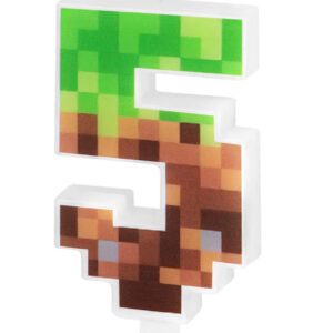 Lumanare tort Minecraft pixels, Cifra 5