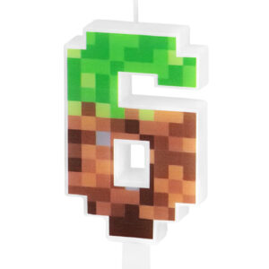 Lumanare tort Minecraft pixels, Cifra 6