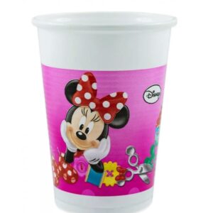Set 8 pahare Minnie Mouse Dressmaker, 200 ml
