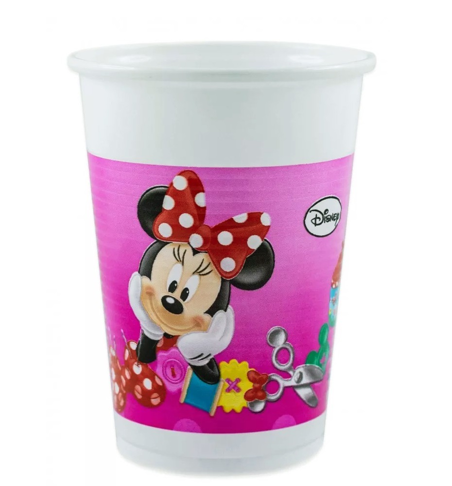 Set 8 pahare Minnie Mouse Dressmaker, 200 ml