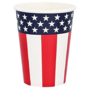 Set 10 pahare, Steag American, 250 ml