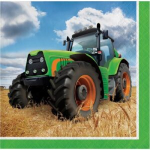 Set 16 servetele Tractor, 25 x 25 cm
