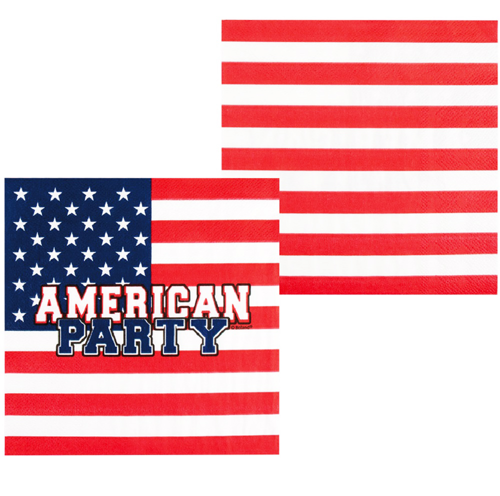 Set 20 servetele American Party - imagine 2