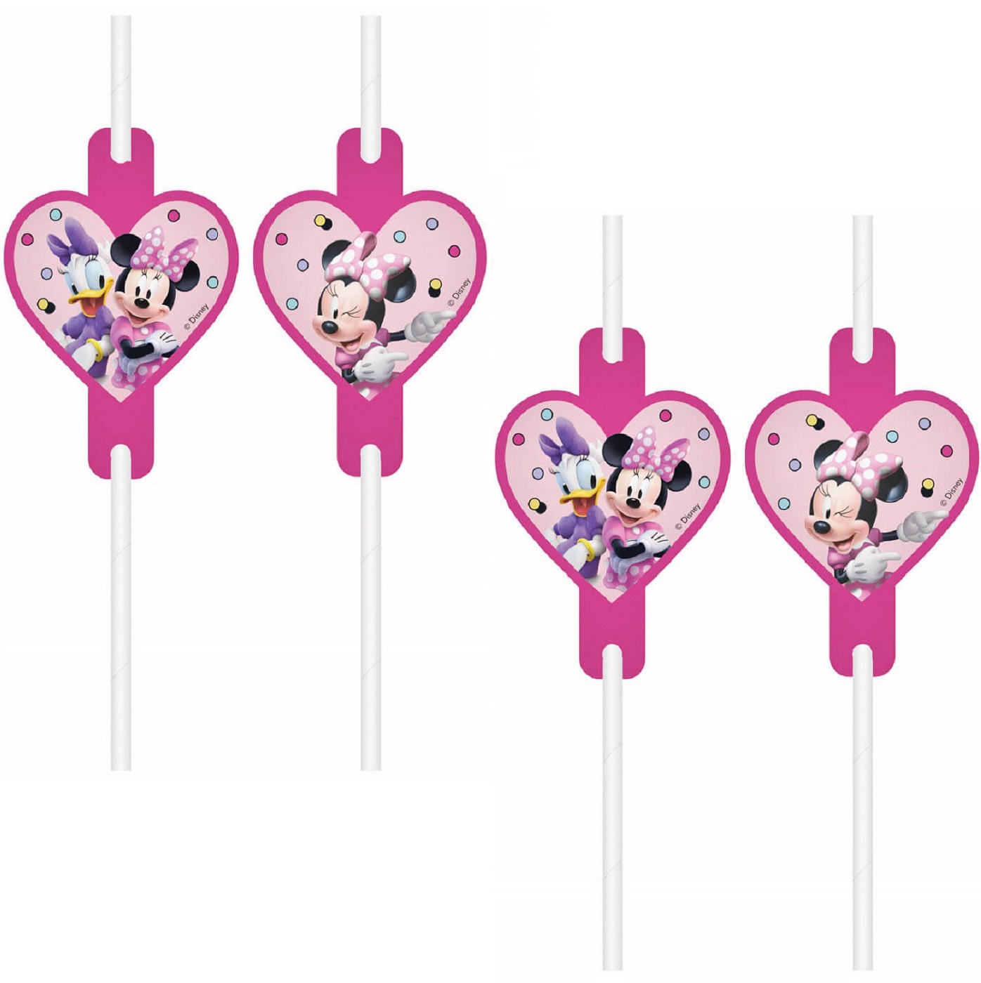 Set 4 paie hartie, Minnie Mouse si Daisy, 22 cm