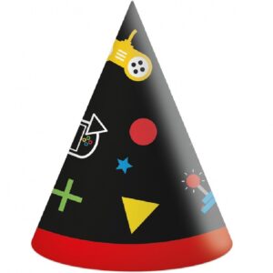 Set 6 coifuri Gaming party, 16 cm