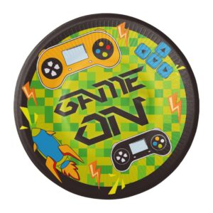 Set 8 farfurii Gaming Party, 18 cm