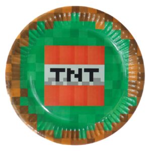 Set 6 farfurii Pixels TNT, 18 cm