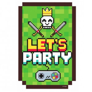 Set 6 Invitatii Let's Party Game On