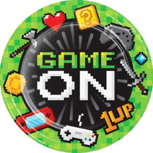 Set 8 farfurii Gaming Party, 22 cm